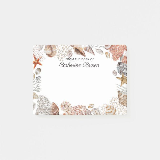 Under the sea personalized post-it notes (Front)