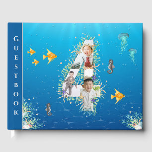 Under The Sea Photo Collage Big 4th Birthday Guest Book