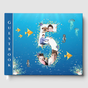 Under The Sea Photo Collage Big 5th Birthday Guest Book