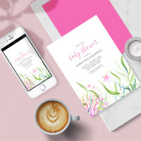 Under The Sea Pink and Green Baby Shower