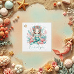 “Under the Sea Princess” Mermaid Birthday Party Favour Tags<br><div class="desc">Add a touch of ocean magic to your celebration with these “Under the Sea Princess” Mermaid Birthday Party Favour Tags! Each tag features an adorable teal-and-coral mermaid princess surrounded by seaweed, coral, and seashells. Personalize the bottom line with any name and age or custom message—perfect for tying onto treat bags,...</div>