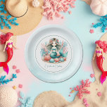 “Under the Sea Princess” Mermaid Birthday Party Paper Plate<br><div class="desc">Make a splash with these “Under the Sea Princess” Mermaid Birthday Party Paper Plates! Each paper plate features a sweet teal-and-coral mermaid seated among seashells and coral, set against an aqua border that evokes gentle ocean waves. Personalized with any name and age (or custom message) beneath the mermaid illustration, these...</div>