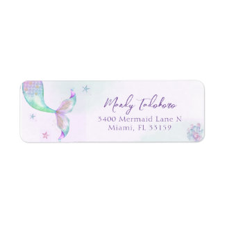 Under the Sea Purple Teal Little Mermaid Return