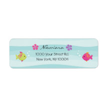 Under The Sea Return Address Labels