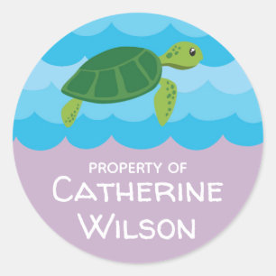 Under The Sea School Name Labels   Editable Colour