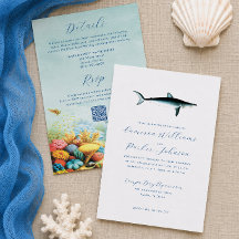 Under the Sea Shark Aquarium All-in-one QR Wedding