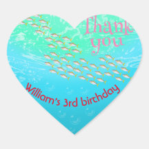 Under The Sea Small Fish With Bubbles Birthday