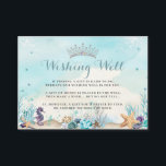 Under the Sea Sweet 16 Quinceañera Wishing Well Enclosure Card<br><div class="desc">Personalize these chic wishing well enclosure cards with your details easily and quickly, simply press the customise it button to further re-arrange and format the style and placement of the text. Perfect for reception details, wishing well, gift registry, parking info and any other extra information. (c) The Happy Cat Studio...</div>
