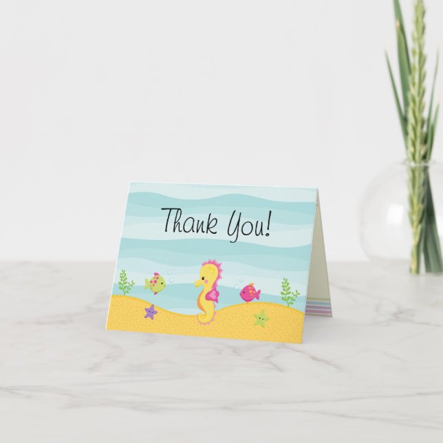 Under The Sea Thank You Cards (Front)