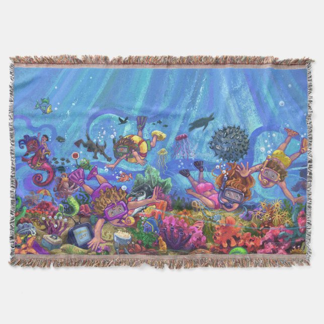 Under the Sea Throw Blanket (Front)