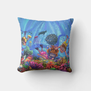 Under the Sea Throw Pillow