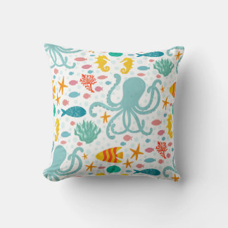 Under the Sea Throw Pillow