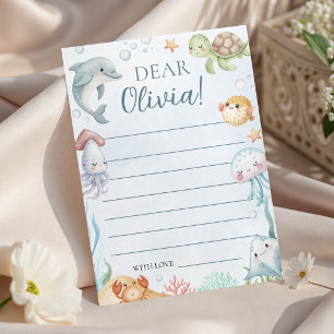 Under the Sea Time Capsule Card