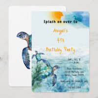 Under the Sea Turtle Birthday Party