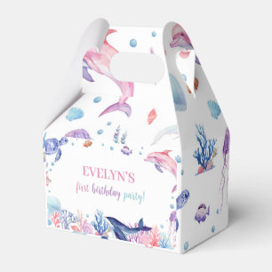 Under The Sea Turtle Dolphin Birthday Favour Box