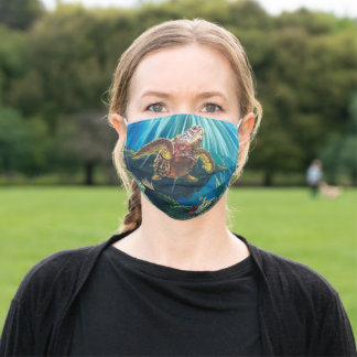 Under the Sea Turtle face mask