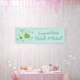 Under the Sea Turtles Baby Shower Banner