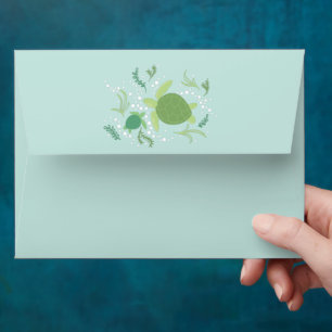 Under the Sea Turtles Baby Shower Envelope