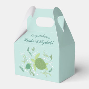 Under the Sea Turtles Baby Shower Favor Box