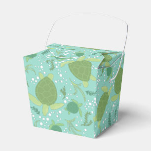 Under the Sea Turtles Baby Shower Favor Box