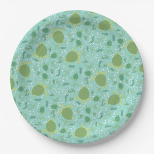 Under the Sea Turtles Baby Shower Paper Plate