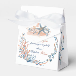 Under the Sea Watercolor Baby Shower Favor Box