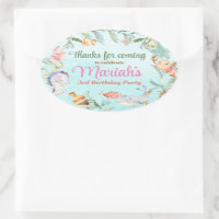 Under the sea watercolor Birthday  Classic Round S