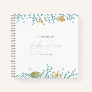Under the Sea Watercolor Nautical Guest Book