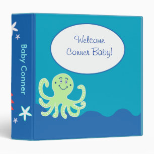 Under the Sea Welcome New Baby Photo Album Binder