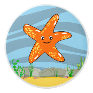 Under the Sea Whale Ceramic Knob