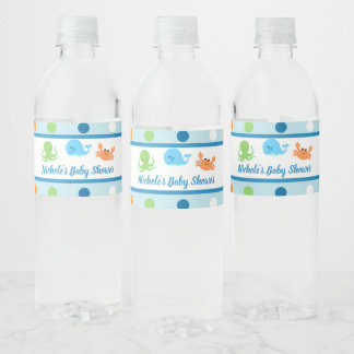 Under The Sea/ Whale Water Label