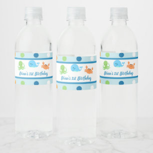 Under The Sea/ Whale Water Label