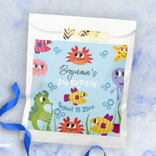 Under The Sea Whimsical Creatures Birthday Party Favour Bag