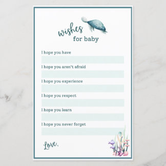 Under the Sea Wishes for Baby