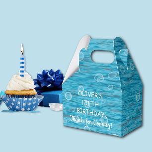 Under The Sea With Dolphins Birthday Party Favor Box
