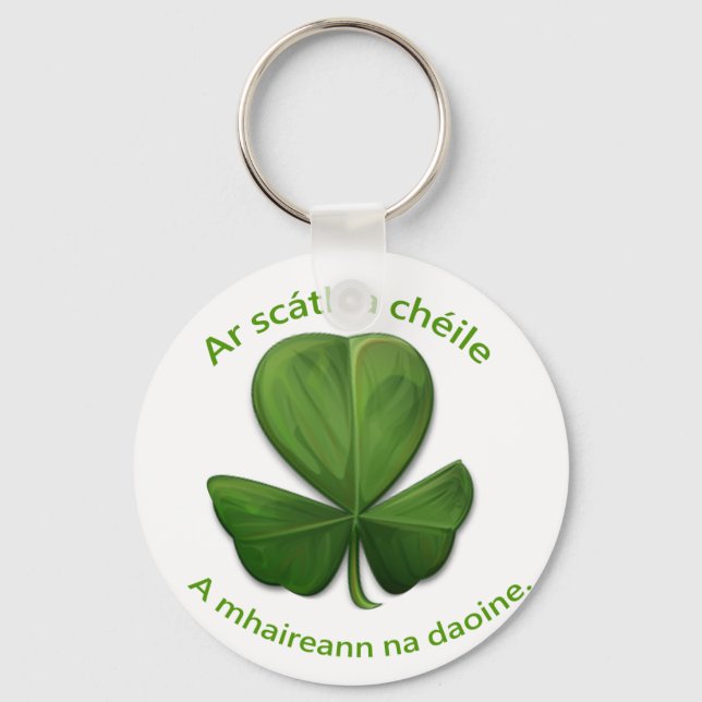 Under the shelter of each other people survive keychain (Front)