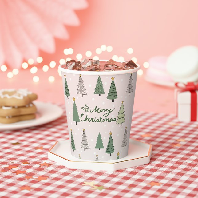 Under the Snowy Trees – Christmas Paper Cups (Creator Uploaded)