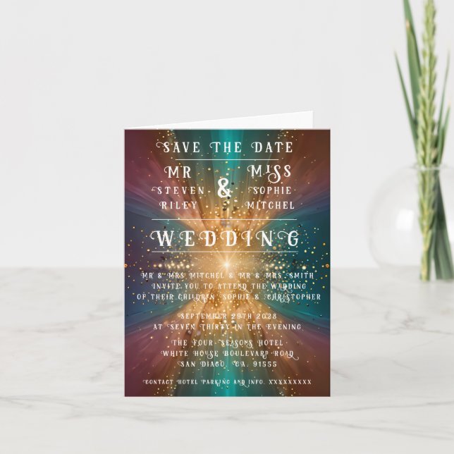 Under the Stars: A Celebration of Love Invitation (Front)