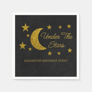 Under The Stars Birthday Napkin
