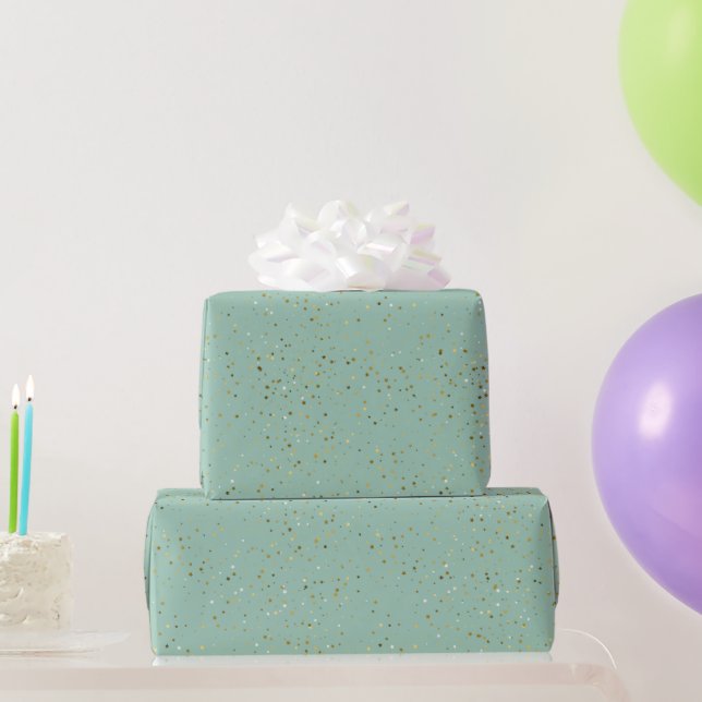 Under the stars | Mint Green Wrapping Paper (Party Gifts)