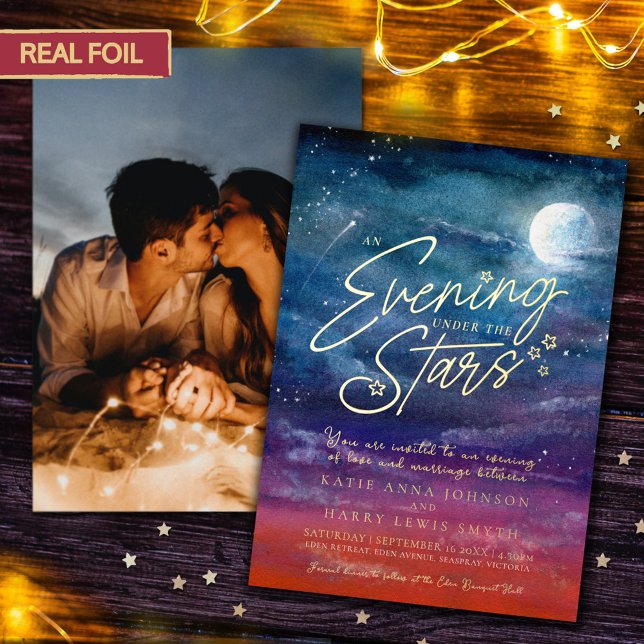 Under the stars moon evening wedding photo (Creator Uploaded)