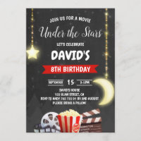 Under the Stars Movie Night Boy Birthday Party