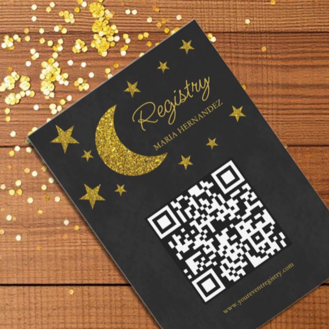 Under The Stars Quinceañera Registry Enclosure Card (Creator Uploaded)
