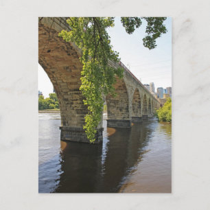 Under The Stone Arch Bridge Postcard