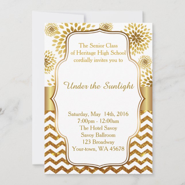 Under The Sunlight Invitation (Front)