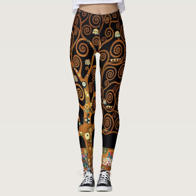 Under the Tree of  Life, Gustav Klimt, Leggings (Front)