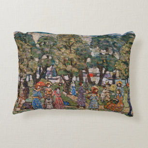 Under the Trees by Maurice Prendergast, Fine Art Accent Pillow