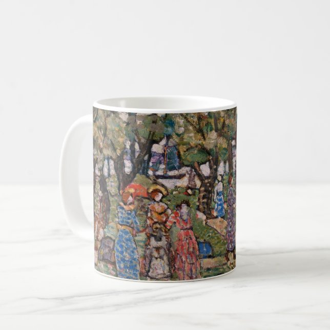 Under the Trees by Maurice Prendergast, Fine Art Coffee Mug (Front Left)