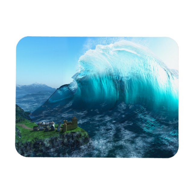 Under the Wave Flexible Magnet (Horizontal)