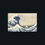 Under the Wave off Kanagawa - The Great Wave Canvas Print<br><div class="desc">In the early nineteenth century, the pigment known as Berlin or Prussian blue (bero) became more widely available and affordable, inspiring a new flourishing of landscape imagery in print design that could make the most of the strong colour. Produced between the late 1820s and early 1830s, Hokusai’s series of prints...</div>